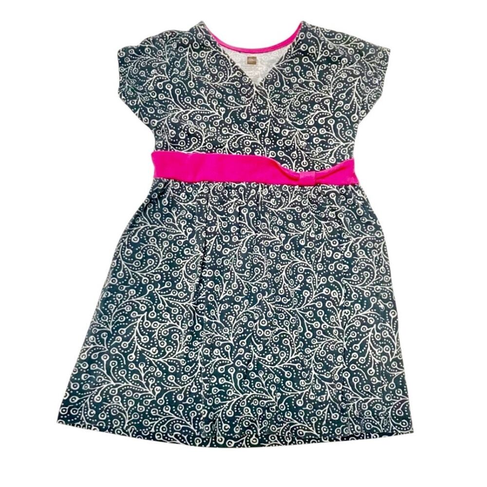 Tea Collection Painted Vines Knot Dress Size 3